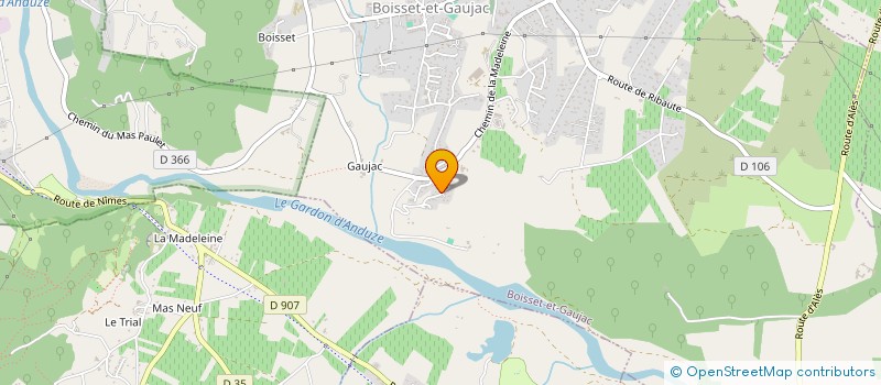 localisation de l'entreprise MADAME NATHALIE FLEURY  BOISSET-ET-GAUJAC