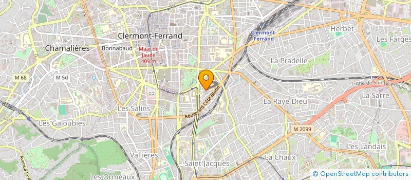 localisation de l'entreprise MADAME NATHALIE FLEURY  CLERMONT-FERRAND