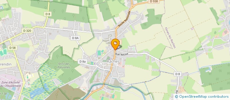 localisation de l'entreprise MADAME NATHALIE FLON  RACHES