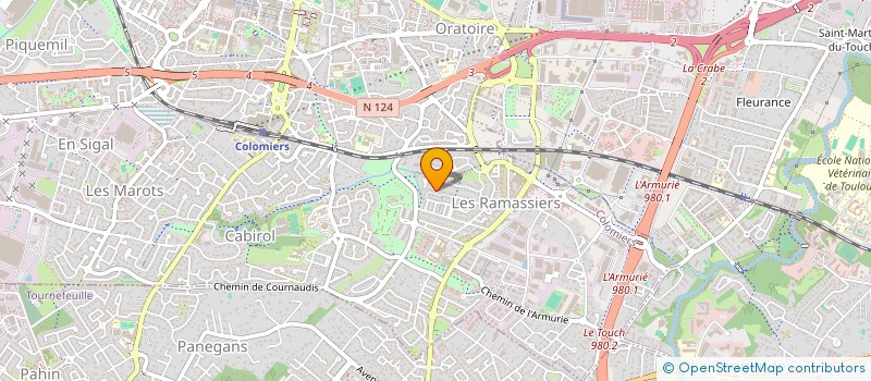 localisation de l'entreprise MADAME NATHALIE FONT à COLOMIERS