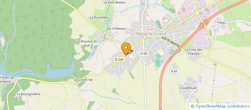 localisation de l'entreprise MADAME NATHALIE FONTAINE  PLELAN-LE-GRAND