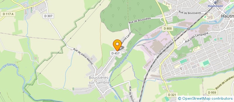 localisation de l'entreprise MADAME NATHALIE FONTAINE  BOUSSIERES-SUR-SAMBRE