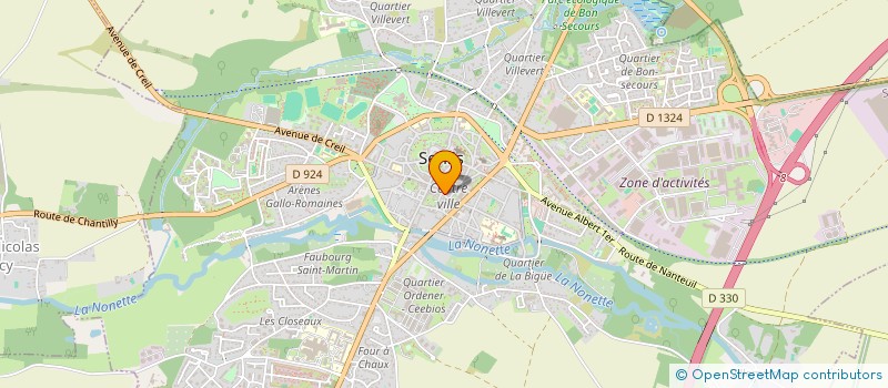 localisation de l'entreprise MADAME NATHALIE FORATIER  SENLIS