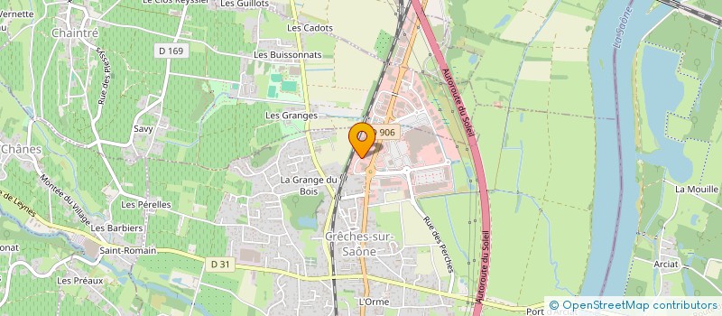 localisation de l'entreprise MADAME NATHALIE FOREST  CRECHES-SUR-SAONE