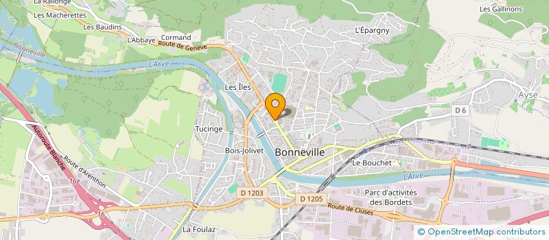 localisation de l'entreprise MADAME NATHALIE FORTASSIN  BONNEVILLE