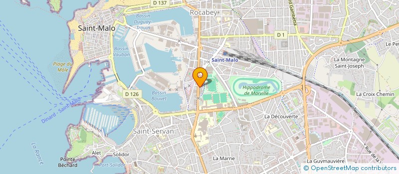 localisation de l'entreprise MADAME NATHALIE FORTIN  SAINT-MALO