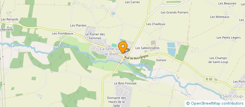 localisation de l'entreprise MADAME NATHALIE FOUCHER  LA SELLE-SUR-LE-BIED