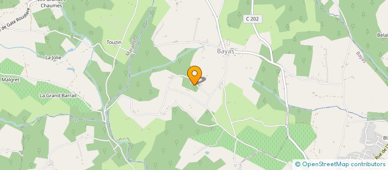 localisation de l'entreprise MADAME NATHALIE FOUCHET à BAYAS