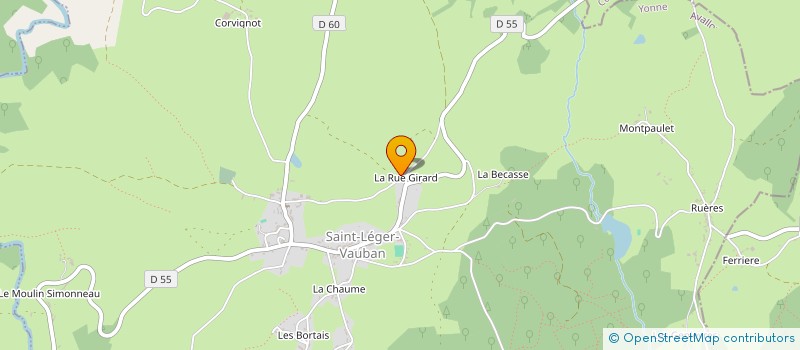 localisation de l'entreprise MADAME NATHALIE FOUGEROUZE  SAINT-LEGER-VAUBAN