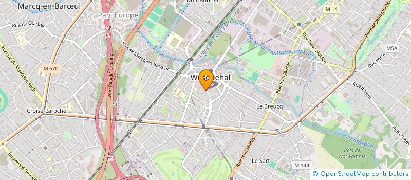 localisation de l'entreprise MADAME NATHALIE FOURCROY à LA MADELEINE