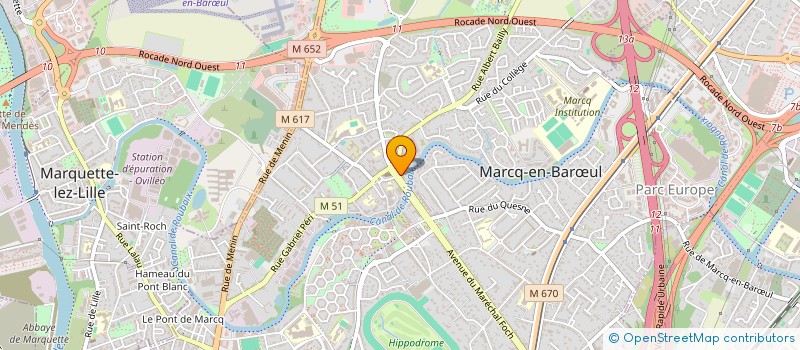 localisation de l'entreprise MADAME NATHALIE FOURNET à MARCQ-EN-BARŒUL