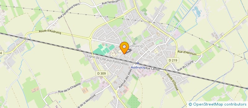 localisation de l'entreprise MADAME NATHALIE FOURNIER  AUDRUICQ