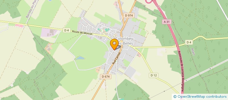 localisation de l'entreprise MADAME NATHALIE FOURNIER  COLOMBEY-LES-BELLES