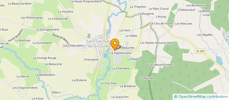 localisation de l'entreprise MADAME NATHALIE FRADIN à SAINT-GERMAIN-DE-LA-COUDRE