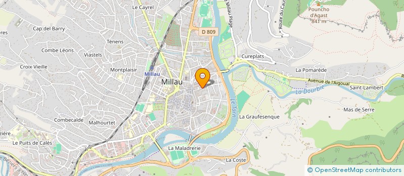 localisation de l'entreprise MADAME NATHALIE FRAGNE à MILLAU