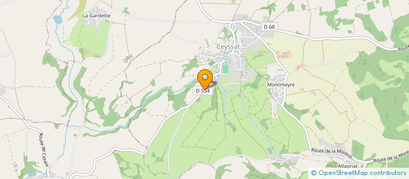 localisation de l'entreprise MADAME NATHALIE FRAIX à CEYSSAT