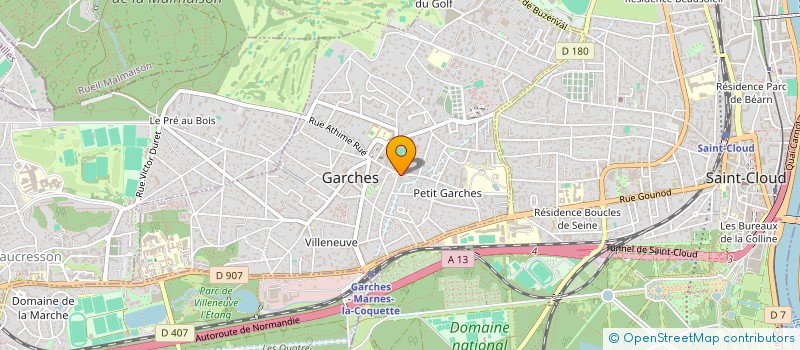 localisation de l'entreprise MADAME NATHALIE FRANCK à GARCHES