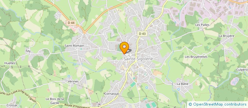 localisation de l'entreprise MADAME NATHALIE FRANCOIS  SAINTE-SIGOLENE