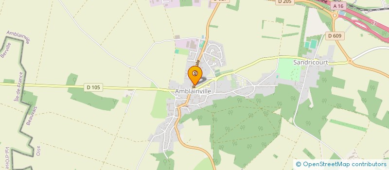 localisation de l'entreprise MADAME NATHALIE FREDERIQUE ALEXANDRE  AMBLAINVILLE
