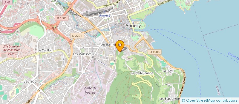 localisation de l'entreprise MADAME NATHALIE FREIRE à ANNECY