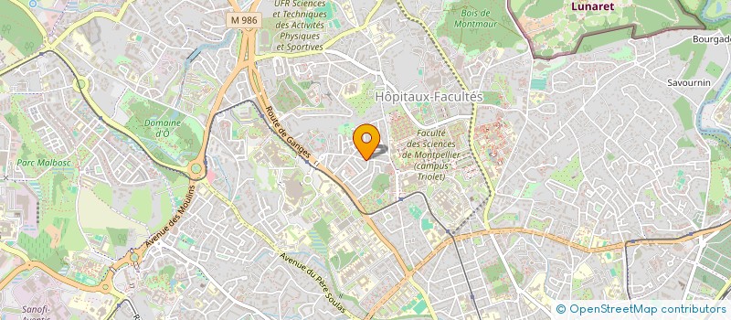 localisation de l'entreprise MADAME NATHALIE FREYERMUTH à MONTPELLIER