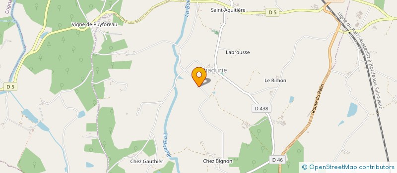 localisation de l'entreprise MADAME NATHALIE FRICHETEAU à CHADURIE