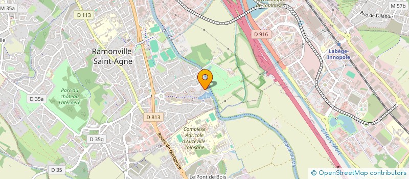 localisation de l'entreprise MADAME NATHALIE FRISAN  RAMONVILLE-SAINT-AGNE