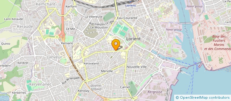 localisation de l'entreprise MADAME NATHALIE FROGIER à LORIENT