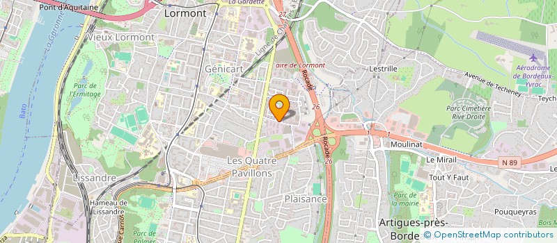 localisation de l'entreprise MADAME NATHALIE FROITIER  LORMONT