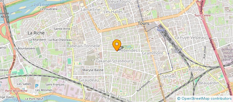 localisation de l'entreprise MADAME NATHALIE FUZEAU  TOURS