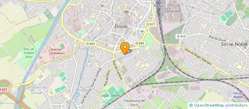 localisation de l'entreprise MADAME NATHALIE GADY  DOUAI