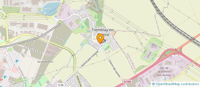 localisation de l'entreprise MADAME NATHALIE GADY à TREMBLAY-EN-FRANCE