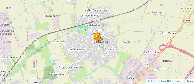 localisation de l'entreprise MADAME NATHALIE GAGEOT à NOTRE DAME D'OE