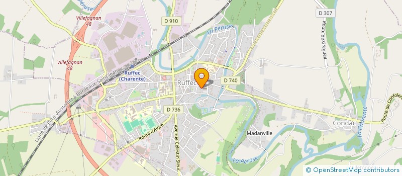 localisation de l'entreprise MADAME NATHALIE GAILDRAUD à RUFFEC