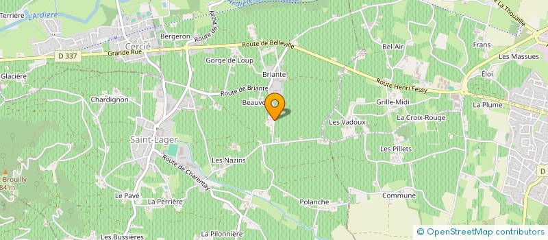 localisation de l'entreprise MADAME NATHALIE GAILLARDET  SAINT-LAGER