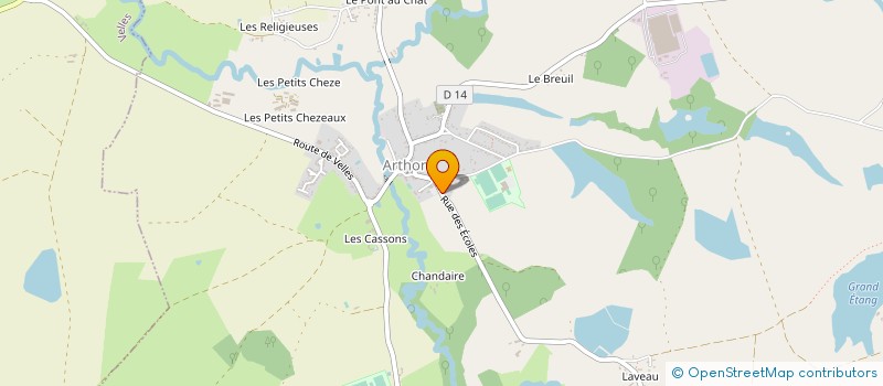localisation de l'entreprise MADAME NATHALIE GALLOIS à ARTHON
