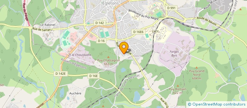 localisation de l'entreprise MADAME NATHALIE GAMBARD  EGLETONS