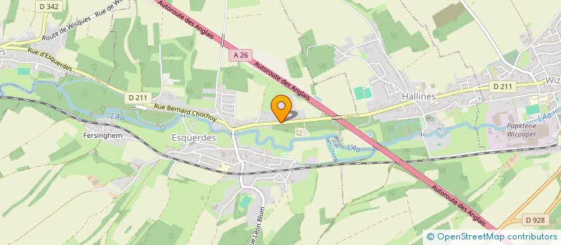 localisation de l'entreprise MADAME NATHALIE GAMBIER  ESQUERDES