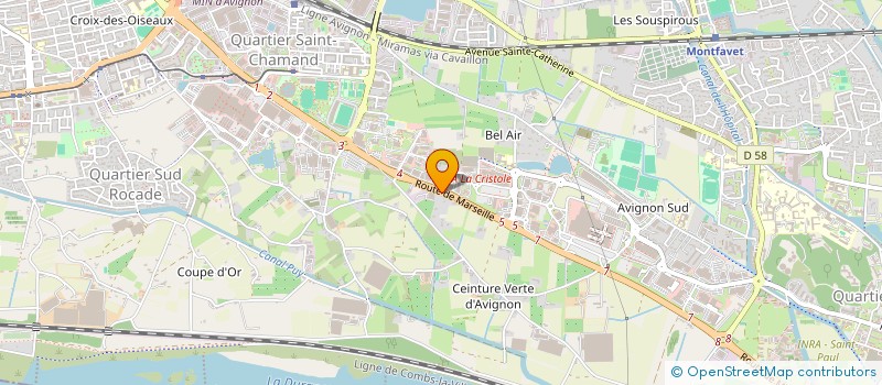 localisation de l'entreprise MADAME NATHALIE GANDON  AVIGNON