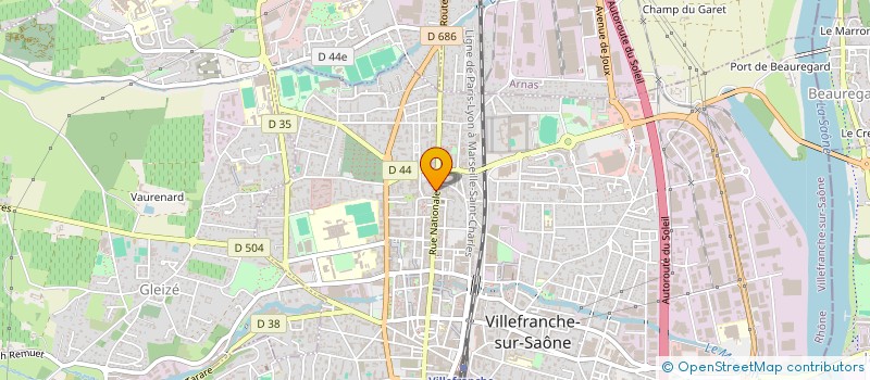 localisation de l'entreprise MADAME NATHALIE GARCENOT à VILLEFRANCHE-SUR-SAONE