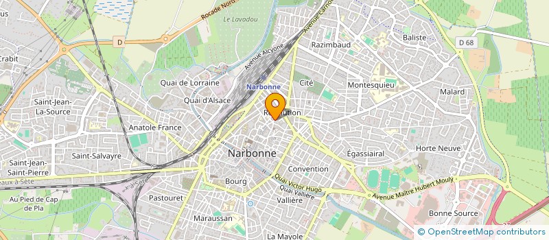 localisation de l'entreprise MADAME NATHALIE GARCIA  NARBONNE