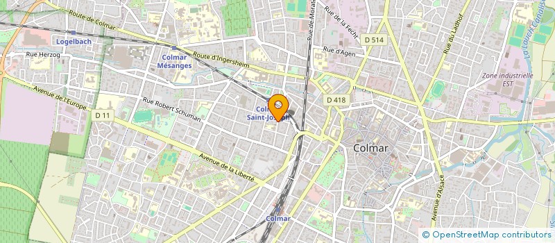 localisation de l'entreprise MADAME NATHALIE GARCIA  COLMAR