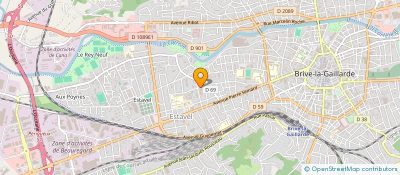 localisation de l'entreprise MADAME NATHALIE GAREYTE à BRIVE-LA-GAILLARDE
