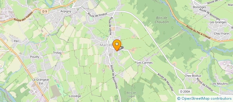 localisation de l'entreprise MADAME NATHALIE GARIN DAVET  MARCELLAZ