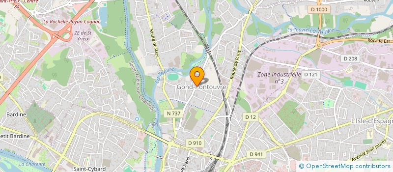 localisation de l'entreprise MADAME NATHALIE GARNAUD  GOND-PONTOUVRE