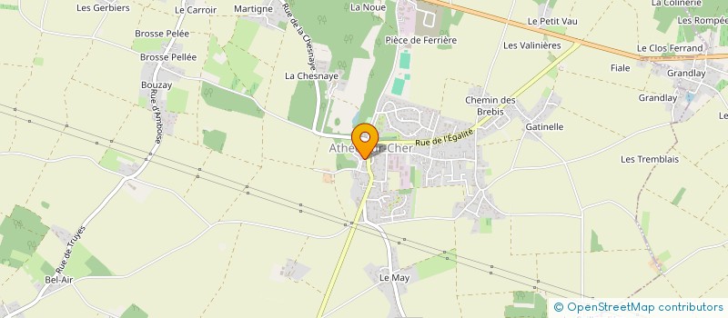 localisation de l'entreprise MADAME NATHALIE GARNIER  ATHEE-SUR-CHER