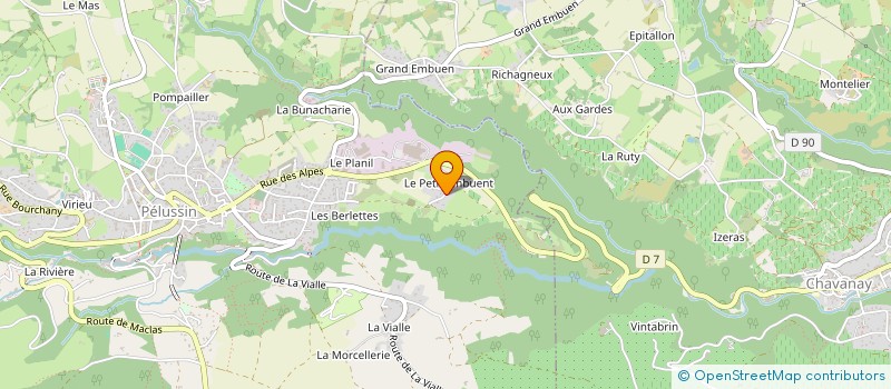 localisation de l'entreprise MADAME NATHALIE GARRIER  PELUSSIN