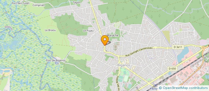 localisation de l'entreprise MADAME NATHALIE GARRIGUES  BIGANOS