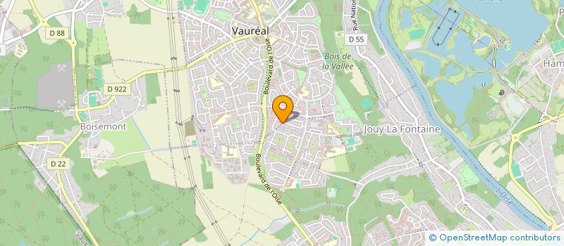 localisation de l'entreprise MADAME NATHALIE GARRIVET  VAUREAL