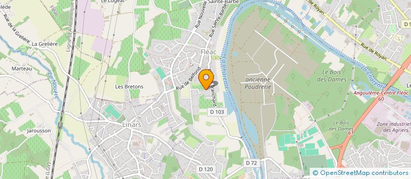 localisation de l'entreprise MADAME NATHALIE GARROT  FLEAC